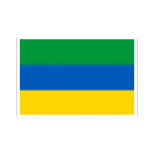 Flag of Nyzhnie Luhansk Oblast (Ukraine) STICKER Vinyl Kiss-Cut Decal 2 Inch White - The Sticker Space