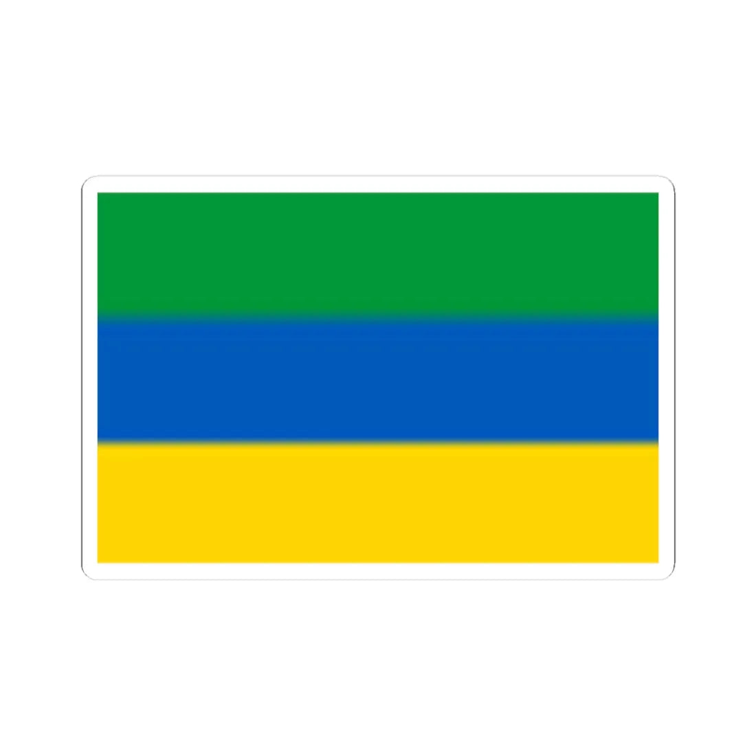 Flag of Nyzhnie Luhansk Oblast (Ukraine) STICKER Vinyl Kiss-Cut Decal 3 Inch White - The Sticker Space