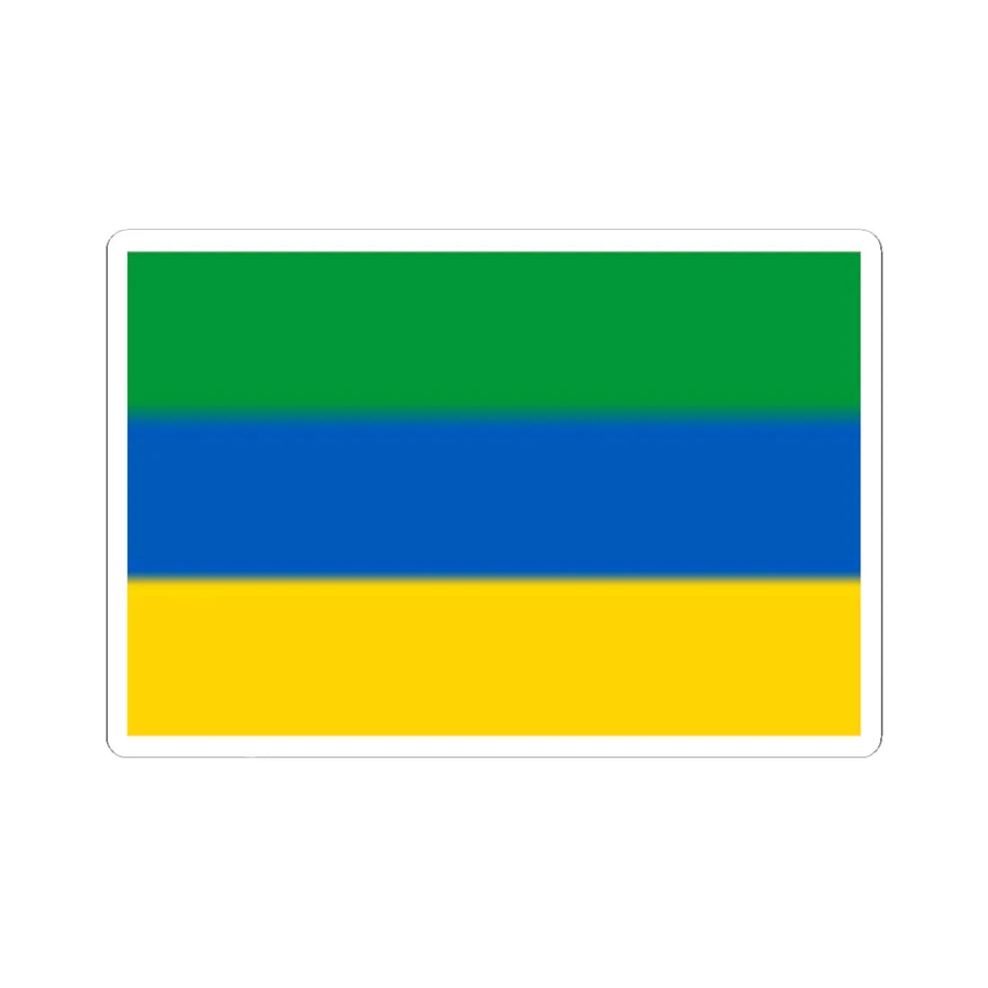 Flag of Nyzhnie Luhansk Oblast (Ukraine) STICKER Vinyl Kiss-Cut Decal 4 Inch White - The Sticker Space