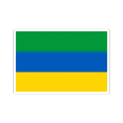 Flag of Nyzhnie Luhansk Oblast (Ukraine) STICKER Vinyl Kiss-Cut Decal 4 Inch White - The Sticker Space