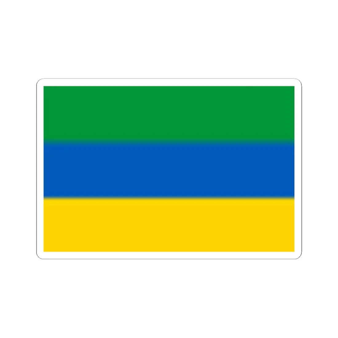 Flag of Nyzhnie Luhansk Oblast (Ukraine) STICKER Vinyl Kiss-Cut Decal 6 Inch White - The Sticker Space