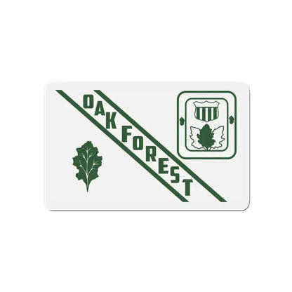Flag of Oak Forest Illinois - Refrigerator Magnet 4 Inch - The Sticker Space