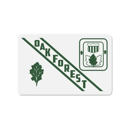Flag of Oak Forest Illinois - Refrigerator Magnet - The Sticker Space