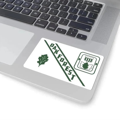 Flag of Oak Forest Illinois (United States) STICKER Vinyl Kiss-Cut Decal - The Sticker Space