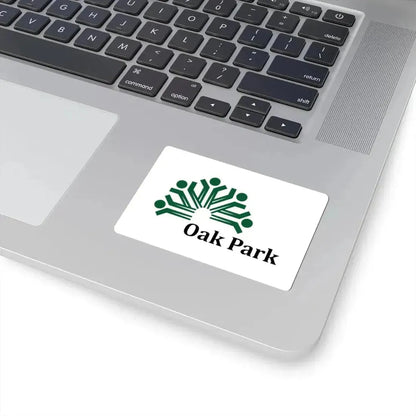 Flag of Oak Park Illinois (United States) STICKER Vinyl Kiss-Cut Decal - The Sticker Space