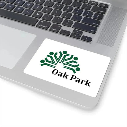Flag of Oak Park Illinois (United States) STICKER Vinyl Kiss-Cut Decal - The Sticker Space