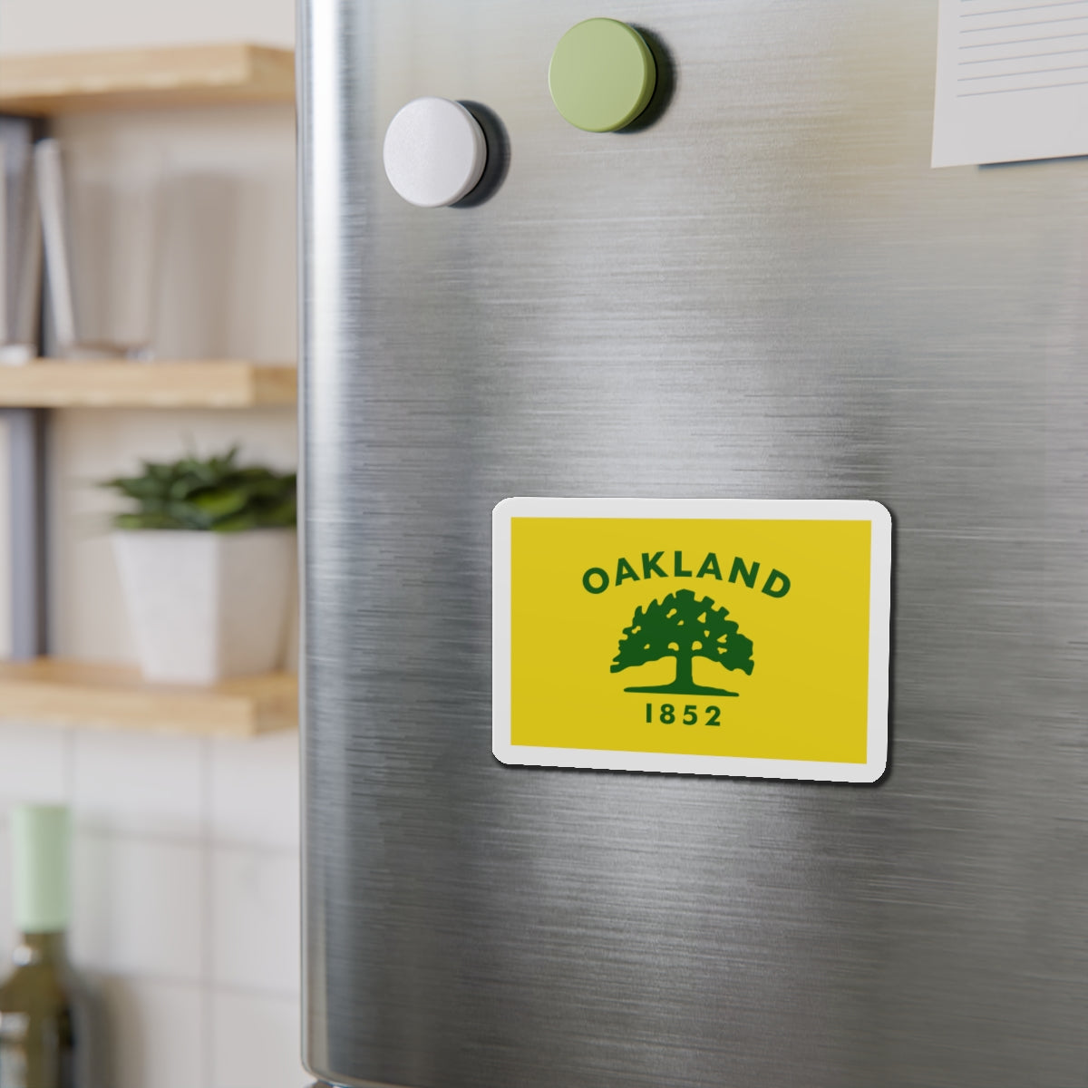 Flag of Oakland California - Die-Cut Magnet-The Sticker Space