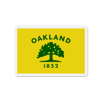 Flag of Oakland California - Die-Cut Magnet-3" x 3"-The Sticker Space