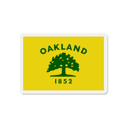 Flag of Oakland California - Die-Cut Magnet-5" x 5"-The Sticker Space