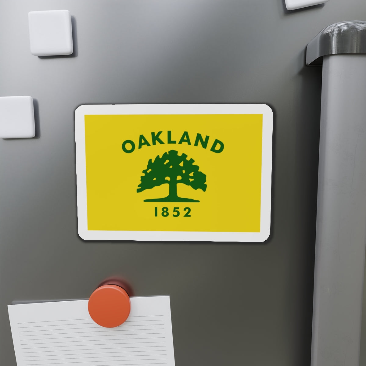 Flag of Oakland California - Die-Cut Magnet-The Sticker Space