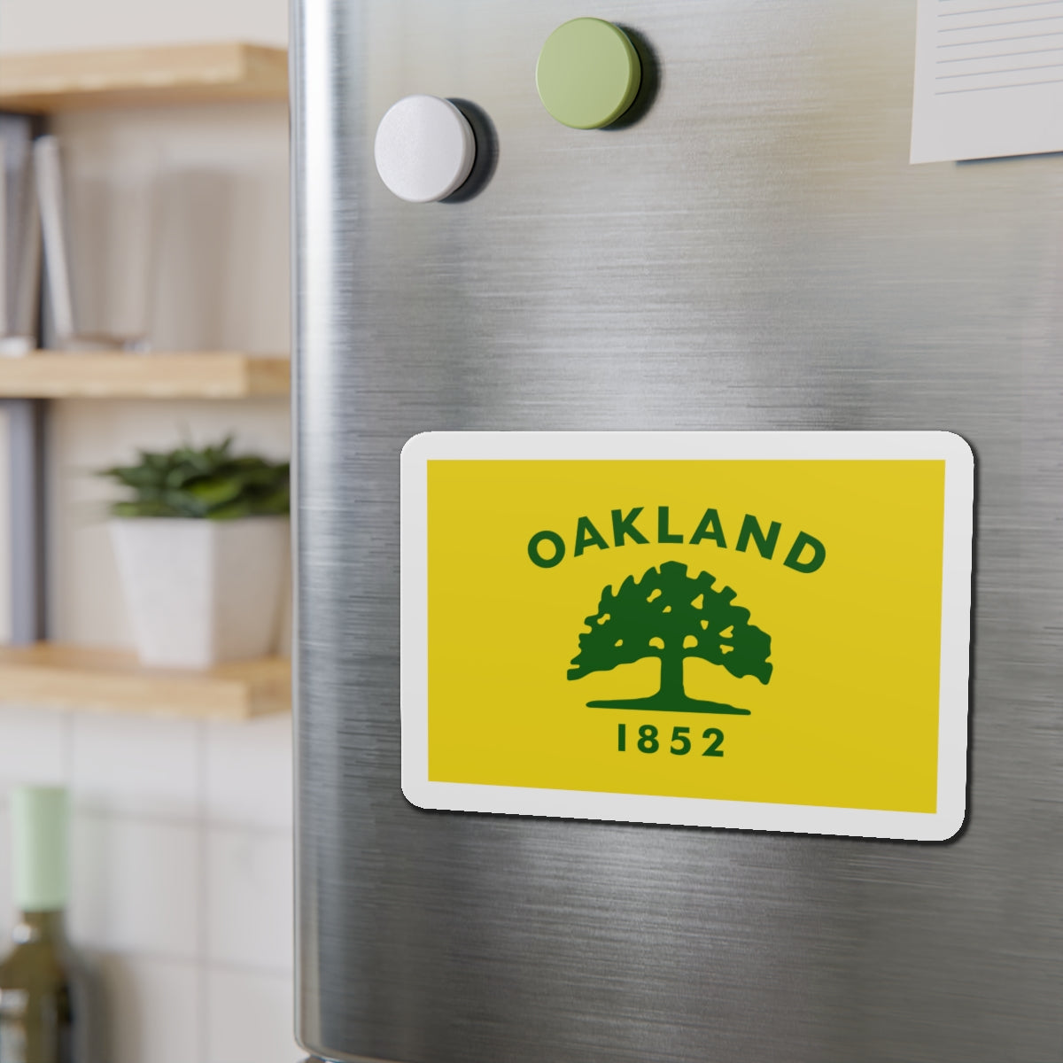 Flag of Oakland California - Die-Cut Magnet-The Sticker Space