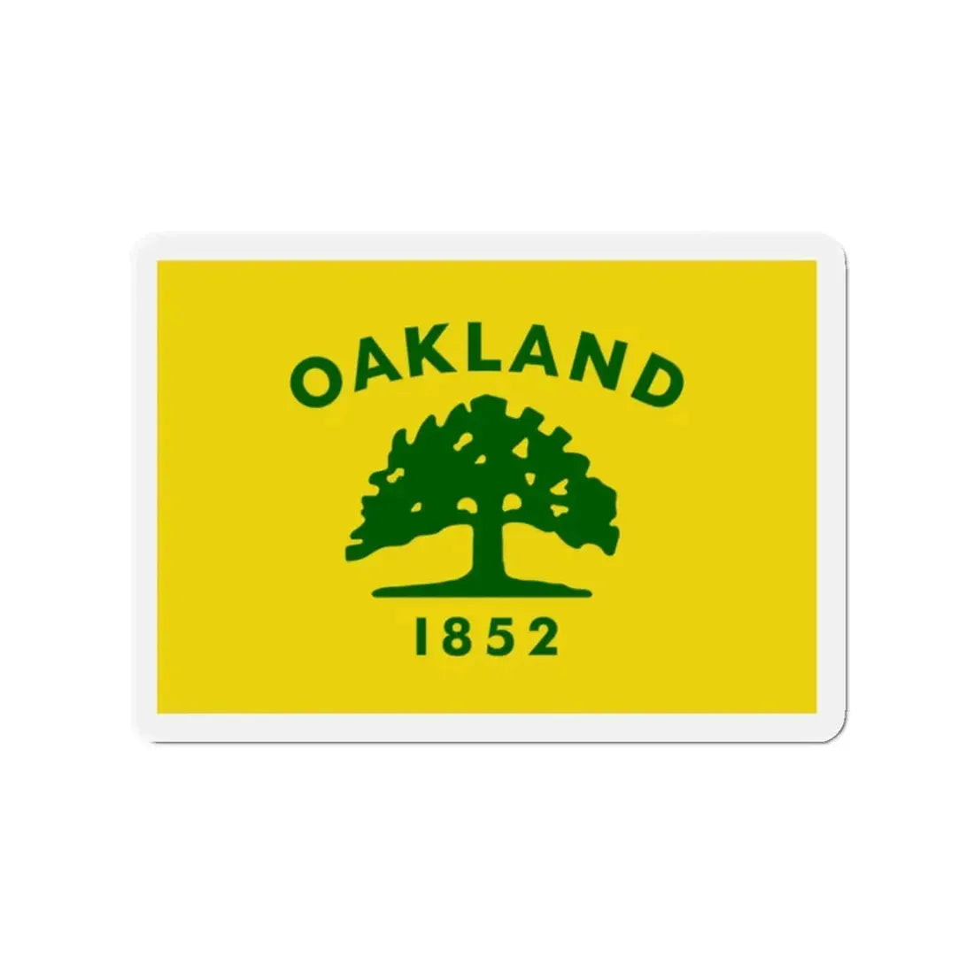 Flag of Oakland California - Refrigerator Magnet 2 Inch - The Sticker Space