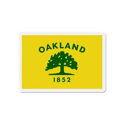 Flag of Oakland California - Refrigerator Magnet 4 Inch - The Sticker Space