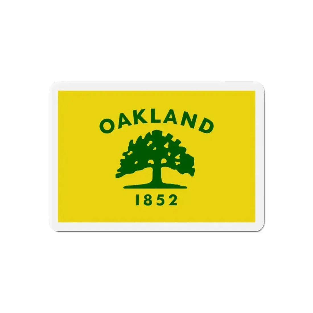 Flag of Oakland California - Refrigerator Magnet - The Sticker Space