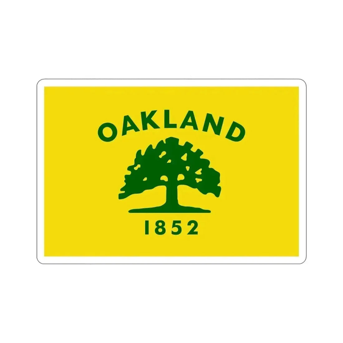 Flag of Oakland California USA STICKER Vinyl Die-Cut Decal - The Sticker Space