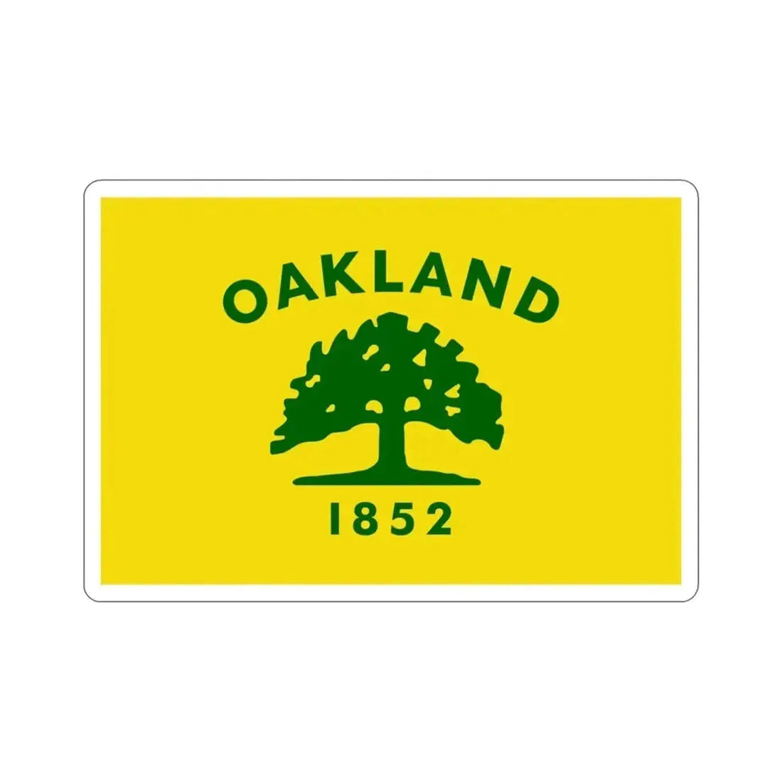 Flag of Oakland California USA STICKER Vinyl Die-Cut Decal - The Sticker Space