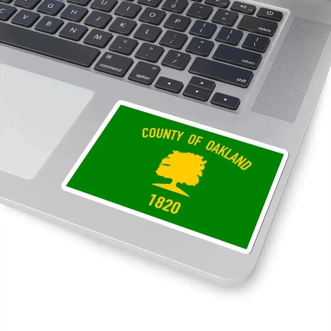 Flag of Oakland County Michigan (United States) STICKER Vinyl Kiss-Cut Decal - The Sticker Space