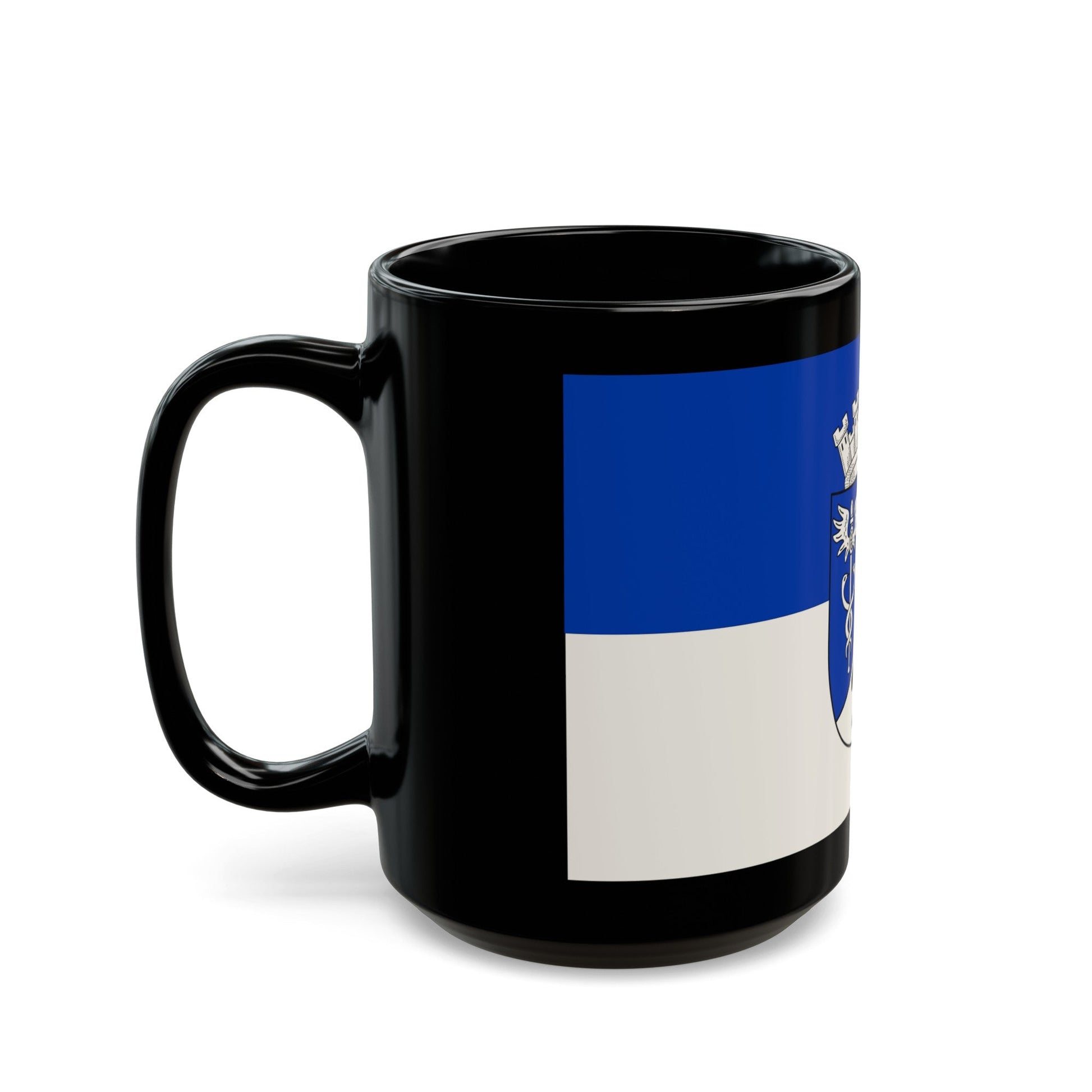 Flag of Oberhausen Germany - Black Coffee Mug-The Sticker Space