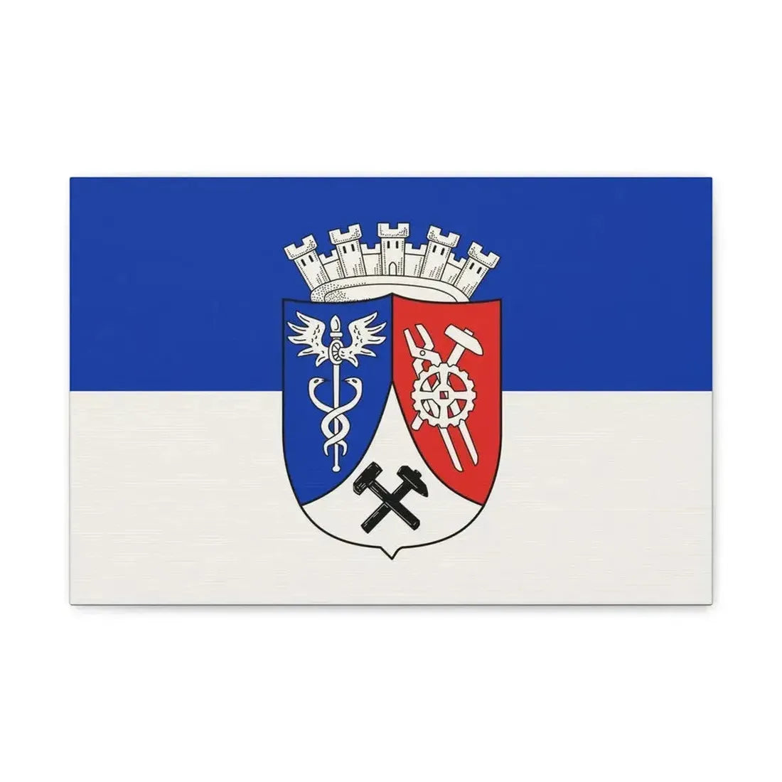 Flag of Oberhausen Germany - Canvas Wall Art - The Sticker Space