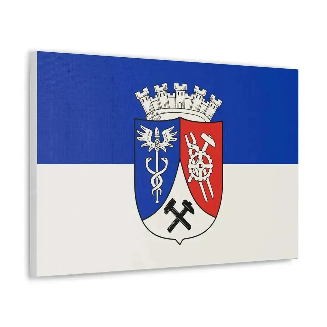Flag of Oberhausen Germany - Canvas Wall Art - The Sticker Space