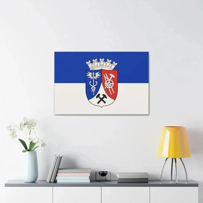 Flag of Oberhausen Germany - Canvas Wall Art - The Sticker Space