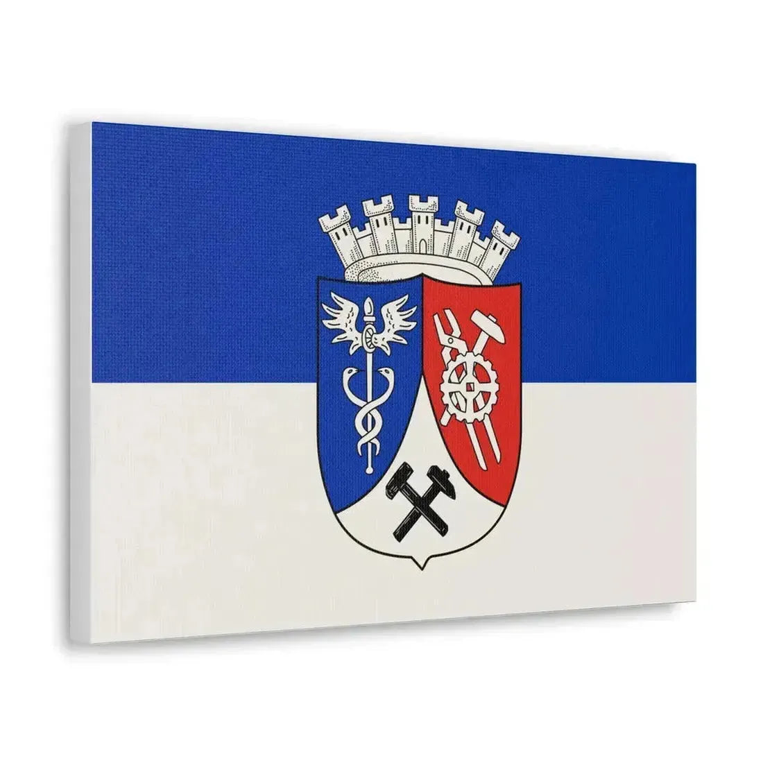 Flag of Oberhausen Germany - Canvas Wall Art - The Sticker Space