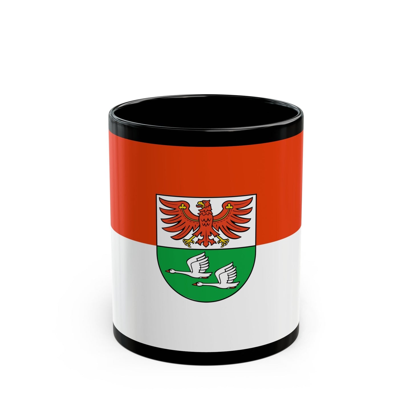 Flag of Oberhavel Germany - Black Coffee Mug-11oz-The Sticker Space