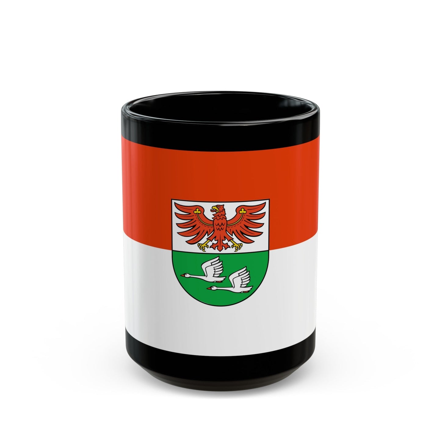 Flag of Oberhavel Germany - Black Coffee Mug-15oz-The Sticker Space