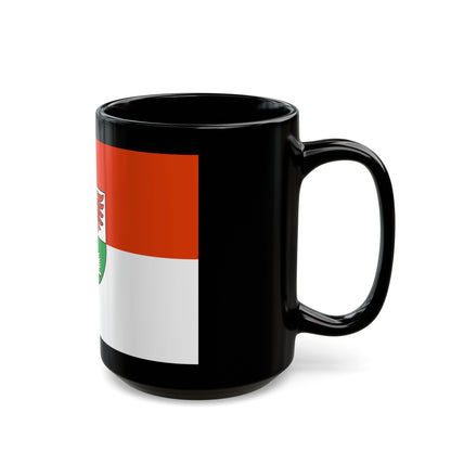 Flag of Oberhavel Germany - Black Coffee Mug-The Sticker Space