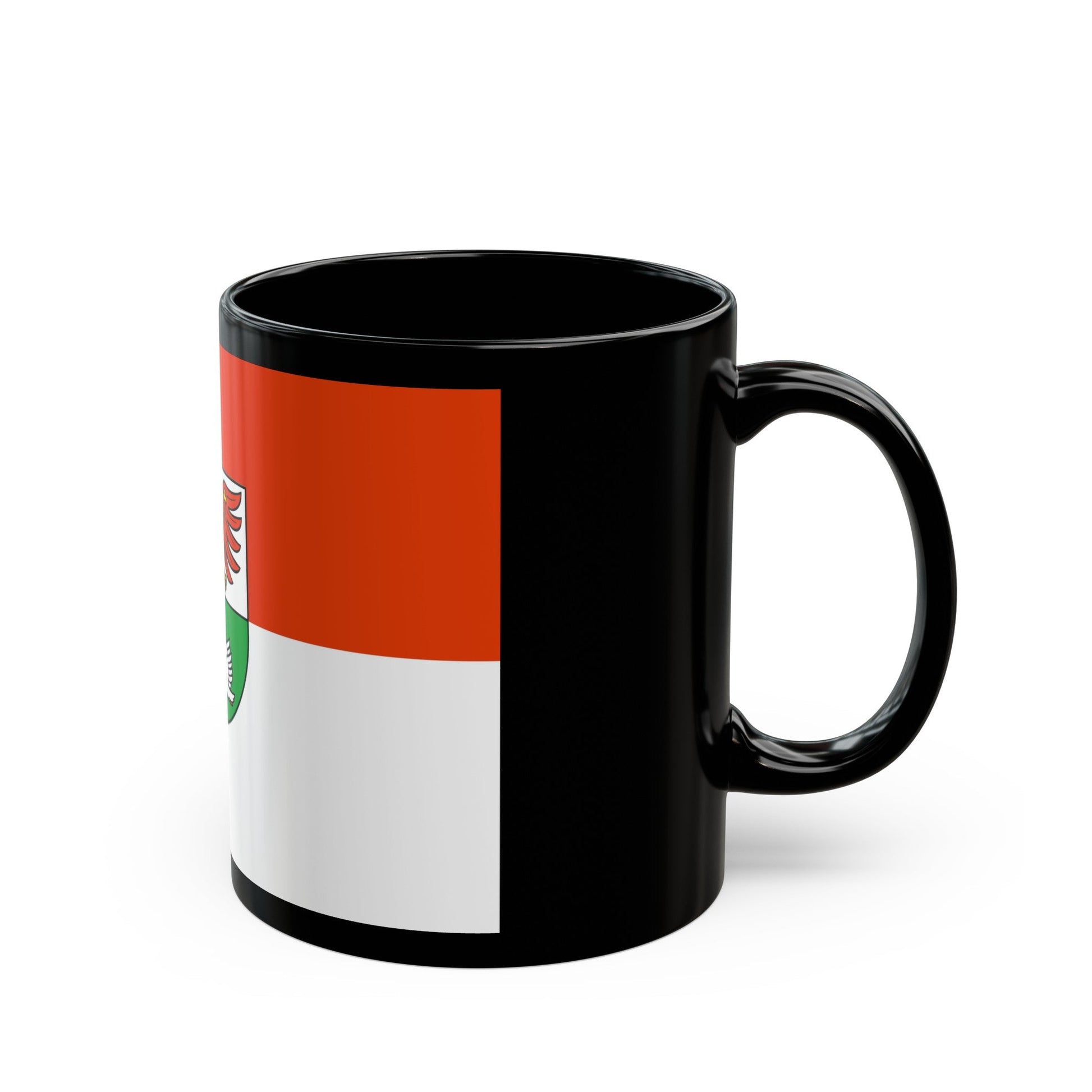 Flag of Oberhavel Germany - Black Coffee Mug-The Sticker Space