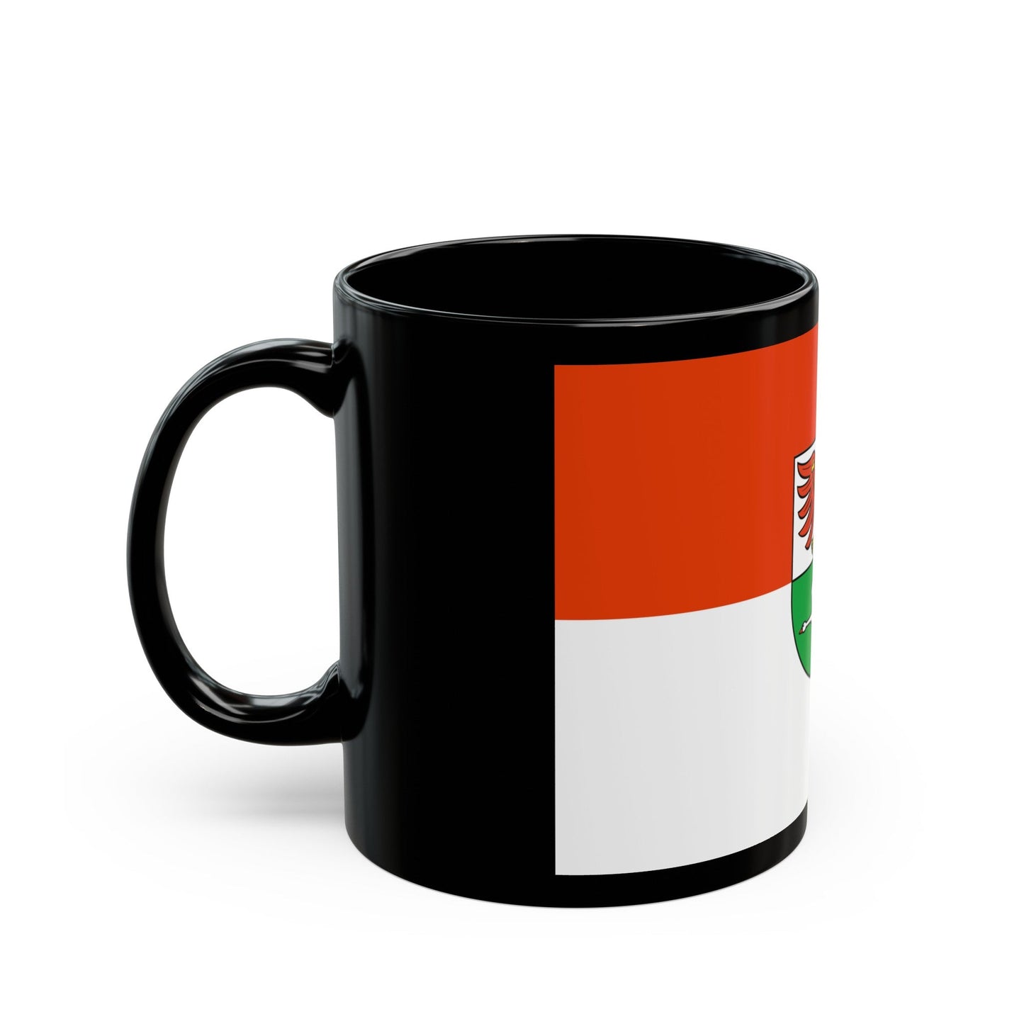 Flag of Oberhavel Germany - Black Coffee Mug-The Sticker Space