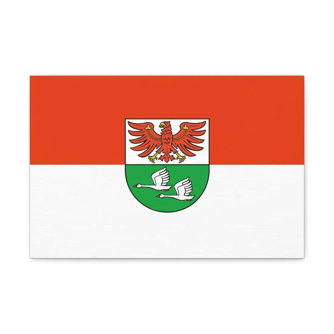 Flag of Oberhavel Germany - Canvas Wall Art 18″ x 12″ 1.25" - The Sticker Space