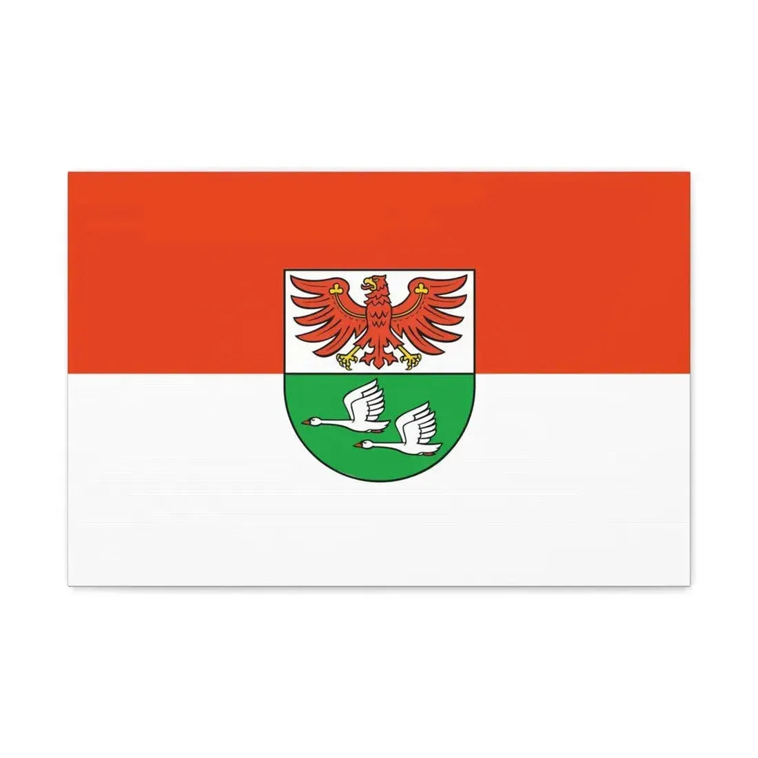 Flag of Oberhavel Germany - Canvas Wall Art 24″ x 16″ 1.25" - The Sticker Space
