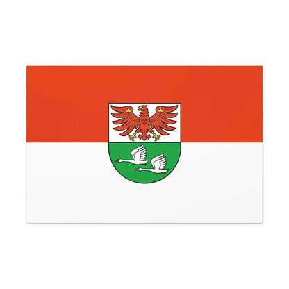 Flag of Oberhavel Germany - Canvas Wall Art 36" x 24" 1.25" - The Sticker Space
