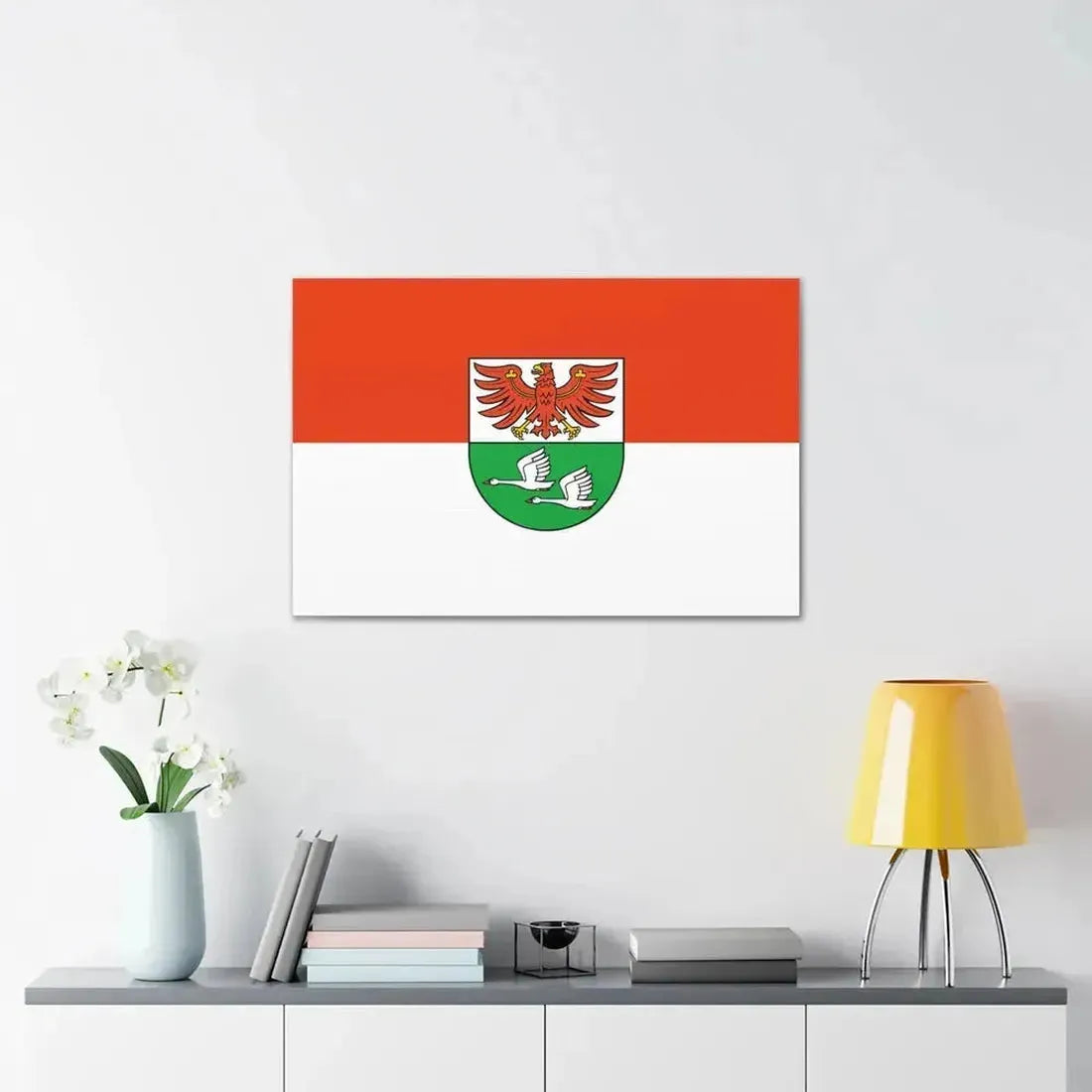 Flag of Oberhavel Germany - Canvas Wall Art - The Sticker Space