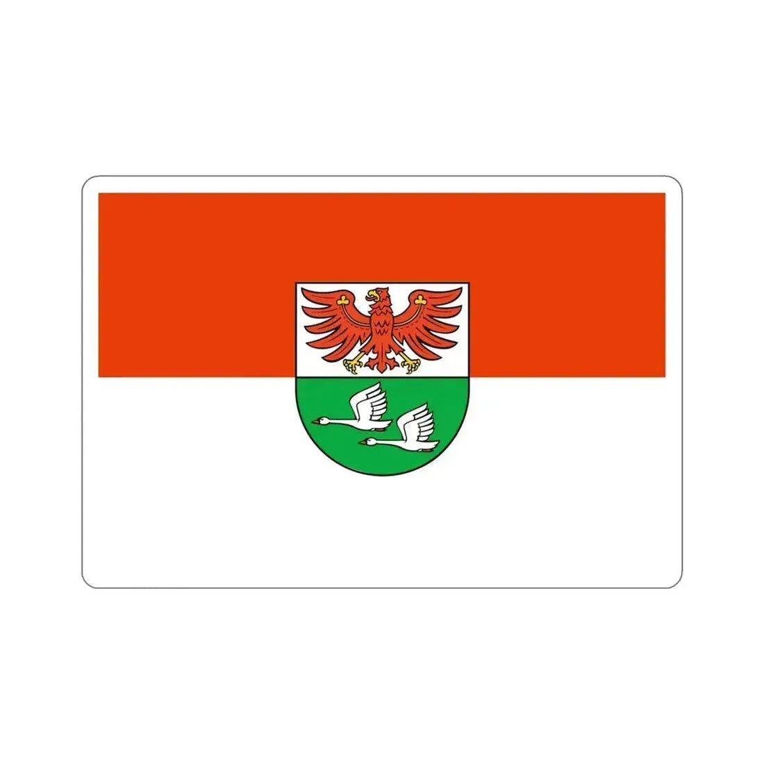 Flag of Oberhavel Germany STICKER Vinyl Die-Cut Decal 5 Inch - The Sticker Space