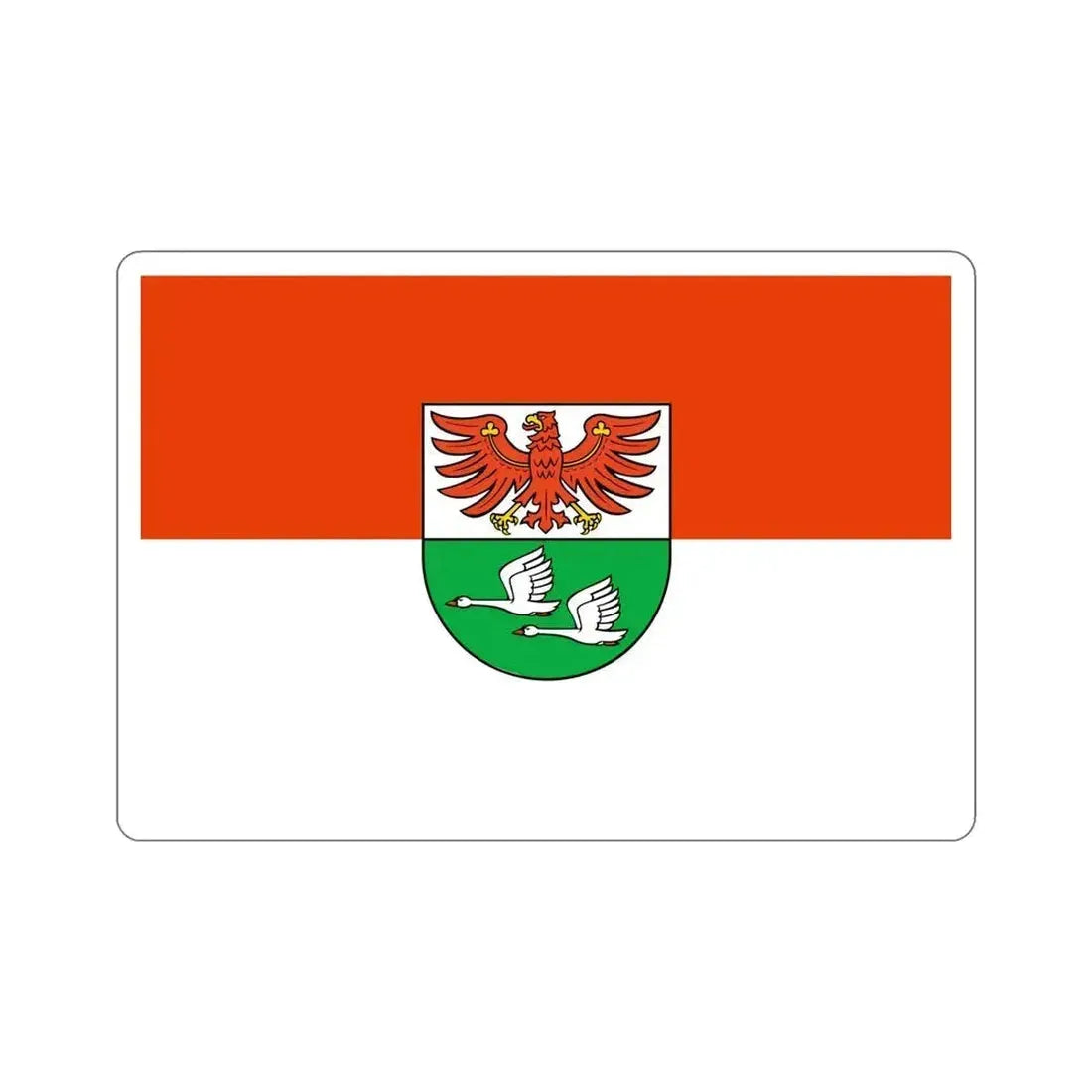 Flag of Oberhavel Germany STICKER Vinyl Die-Cut Decal 6 Inch - The Sticker Space