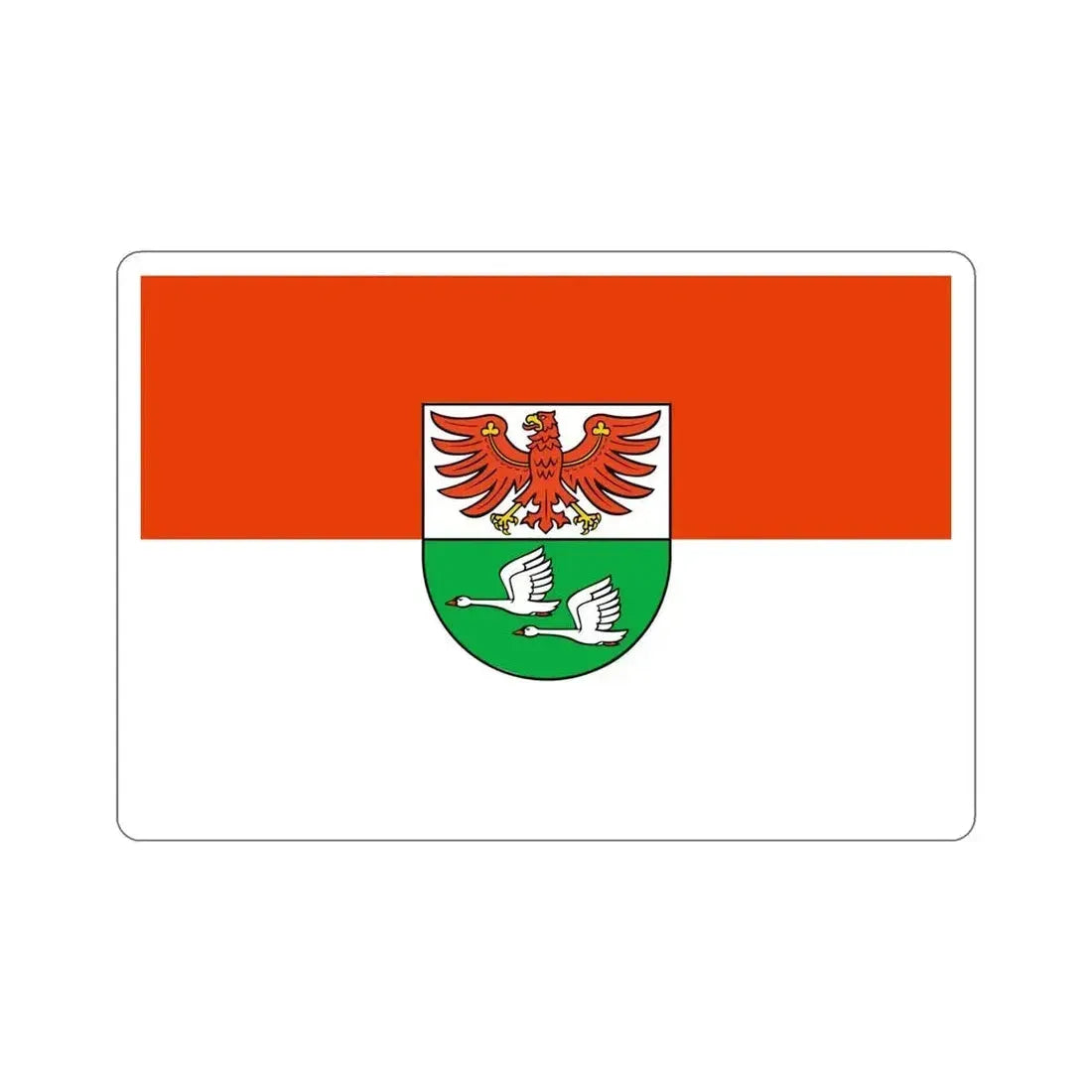 Flag of Oberhavel Germany STICKER Vinyl Die-Cut Decal - The Sticker Space
