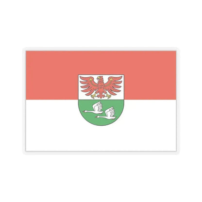 Flag of Oberhavel Germany - STICKER Vinyl Kiss-Cut Decal 6 Inch Transparent - The Sticker Space