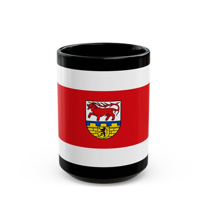 Flag of Oberspreewald Lausitz Germany - Black Coffee Mug-15oz-The Sticker Space