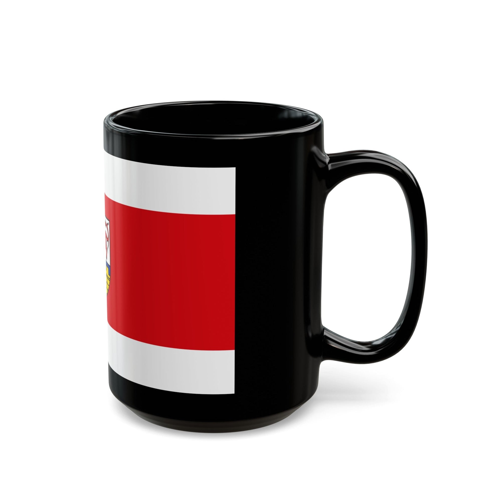 Flag of Oberspreewald Lausitz Germany - Black Coffee Mug-The Sticker Space