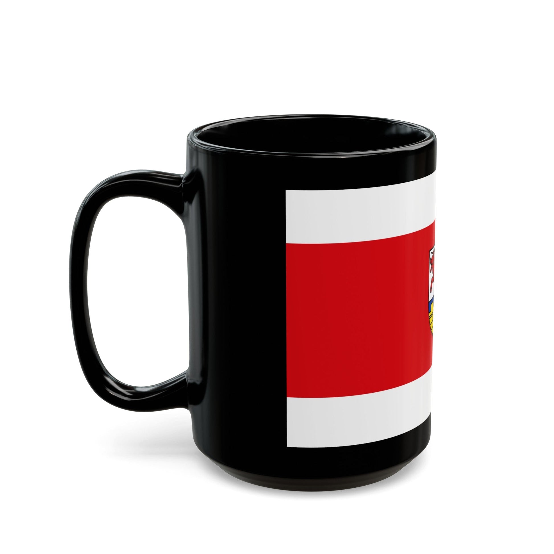 Flag of Oberspreewald Lausitz Germany - Black Coffee Mug-The Sticker Space