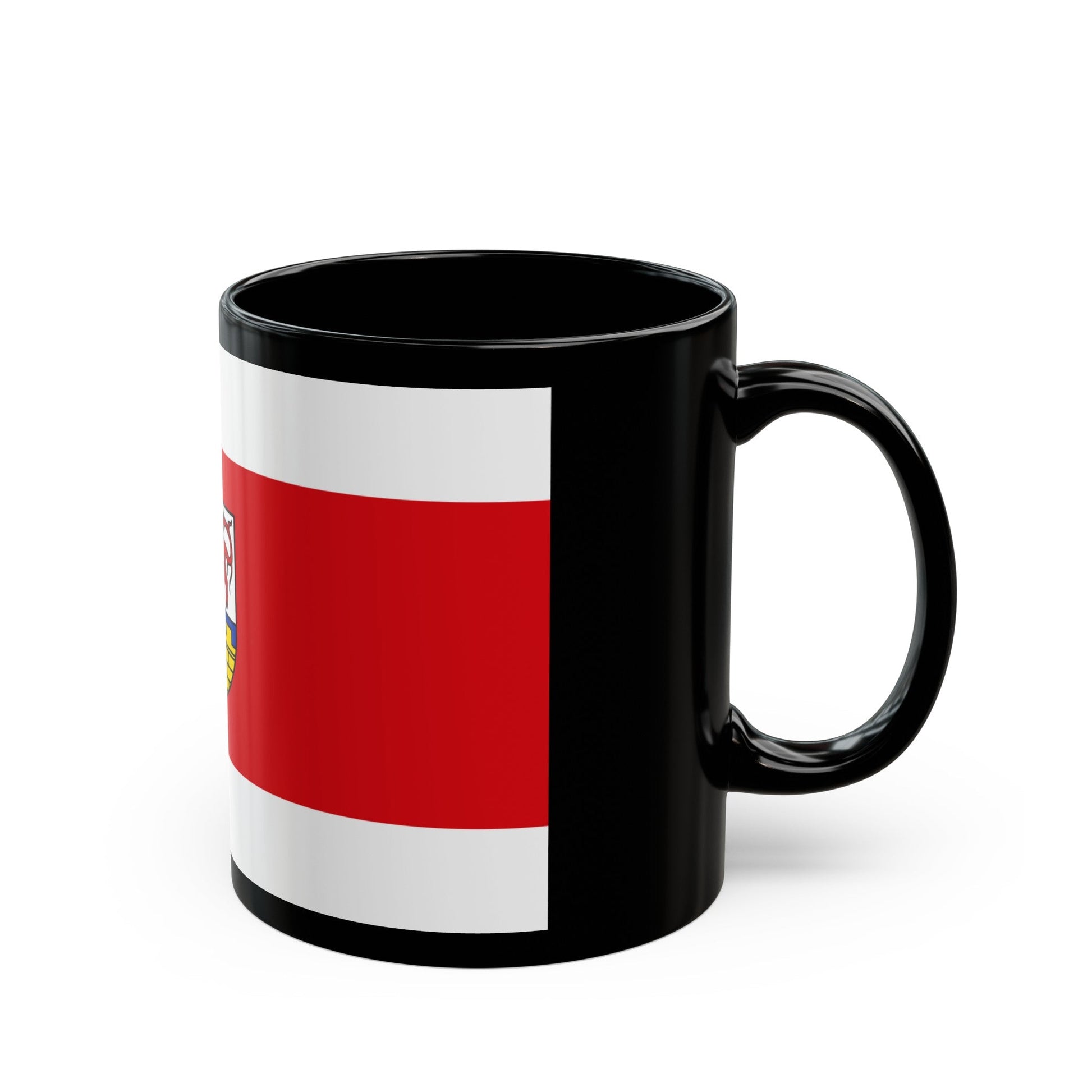 Flag of Oberspreewald Lausitz Germany - Black Coffee Mug-The Sticker Space