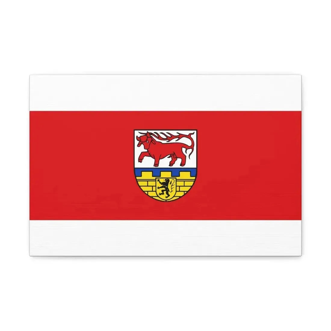 Flag of Oberspreewald Lausitz Germany - Canvas Wall Art 18″ x 12″ 1.25" - The Sticker Space