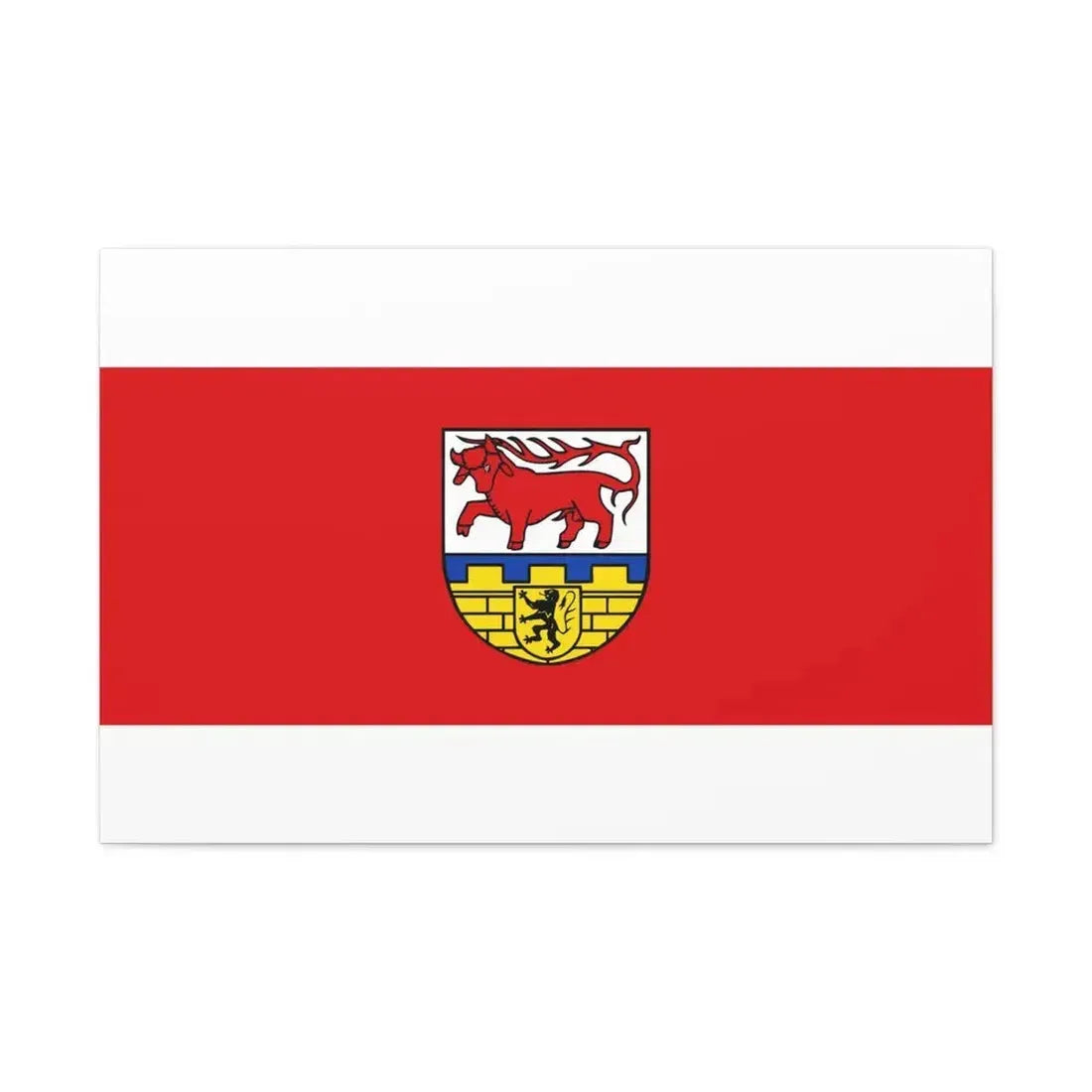 Flag of Oberspreewald Lausitz Germany - Canvas Wall Art 36" x 24" 1.25" - The Sticker Space