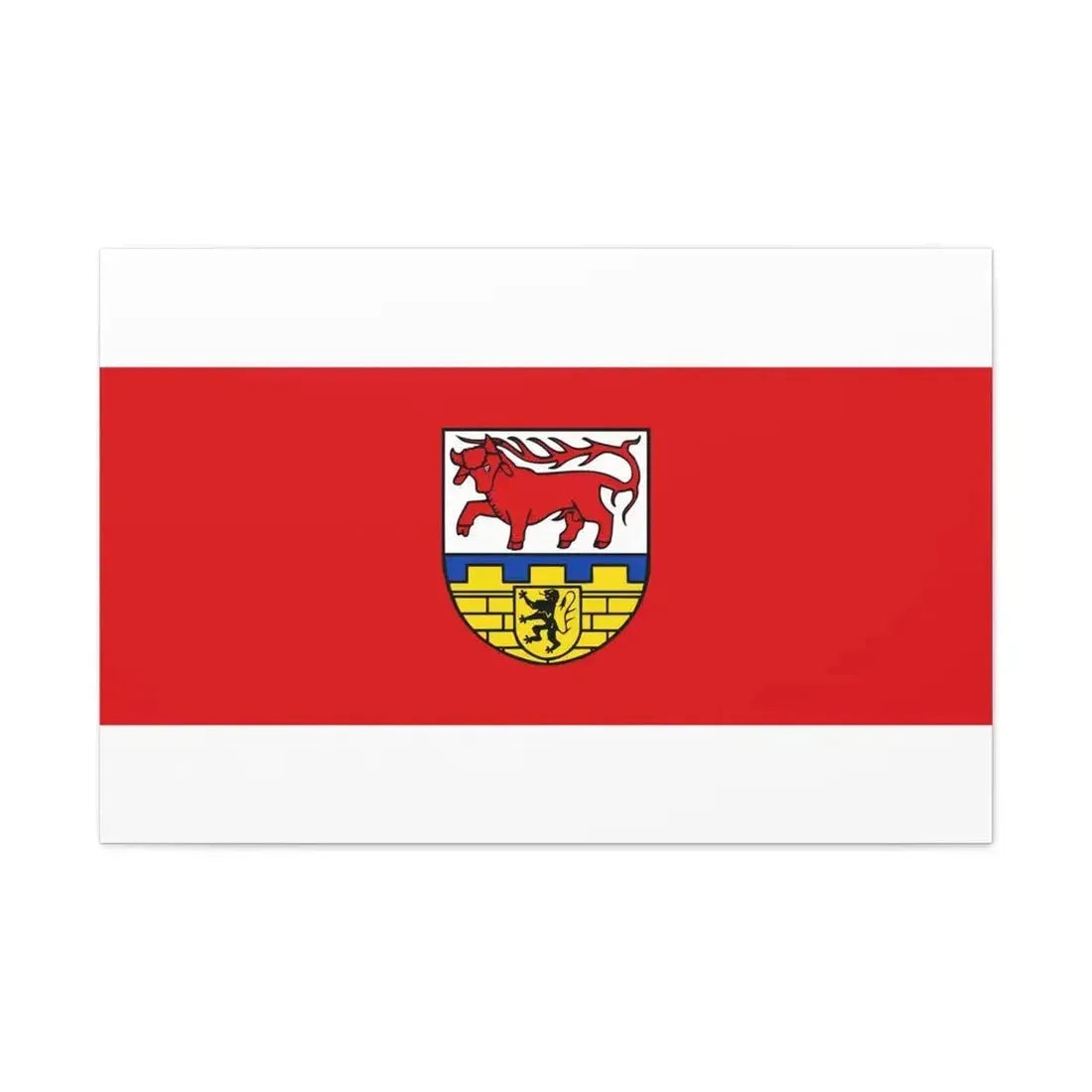 Flag of Oberspreewald Lausitz Germany - Canvas Wall Art - The Sticker Space