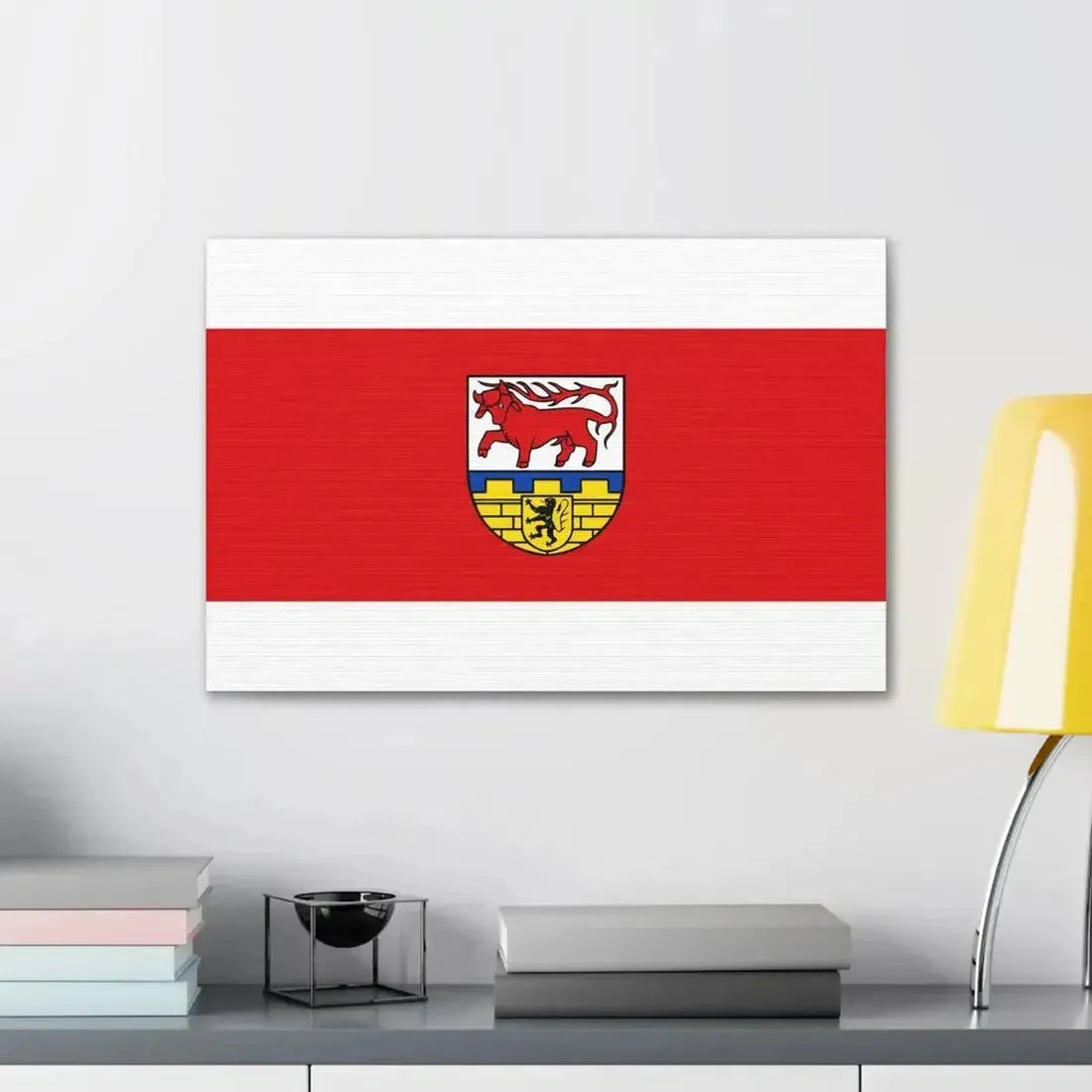 Flag of Oberspreewald Lausitz Germany - Canvas Wall Art - The Sticker Space