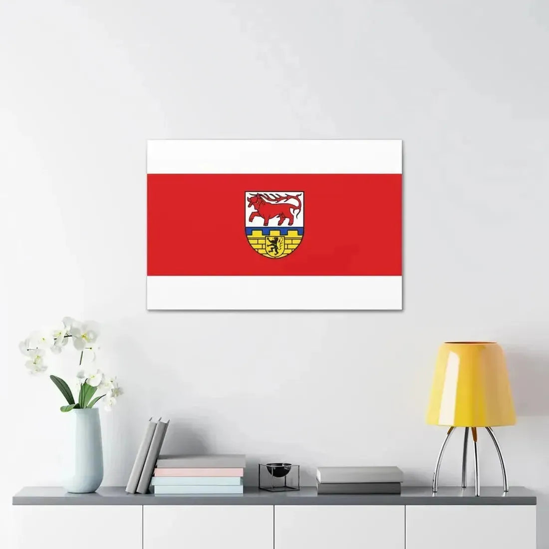 Flag of Oberspreewald Lausitz Germany - Canvas Wall Art - The Sticker Space