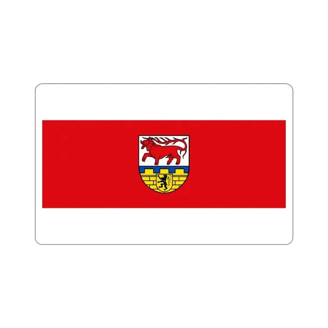Flag of Oberspreewald Lausitz Germany STICKER Vinyl Die-Cut Decal 3 Inch - The Sticker Space