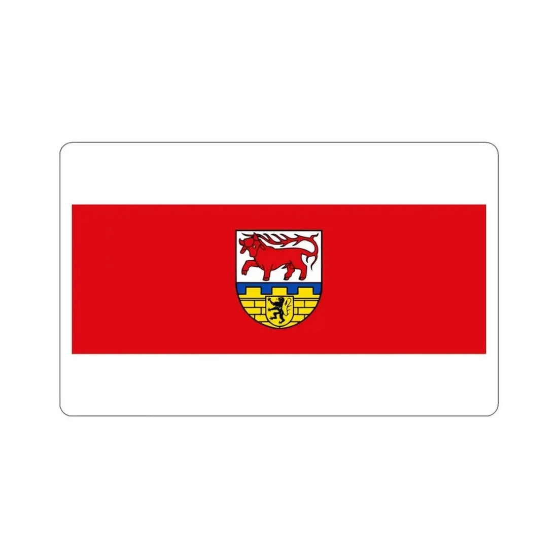 Flag of Oberspreewald Lausitz Germany STICKER Vinyl Die-Cut Decal 3 Inch - The Sticker Space